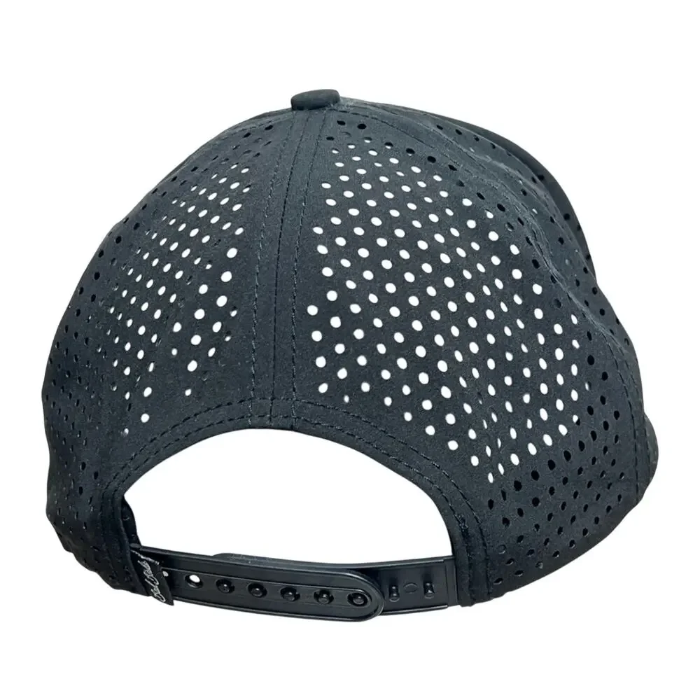 Bad Birdie Golf Hat, Black Cap & White Logo, Vented Mesh, Snapback ⛳